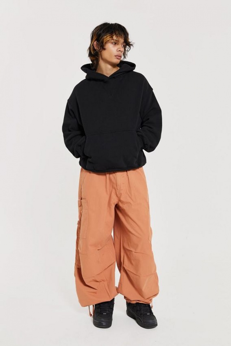 Jadedlondon Rust Orange Parachute Cargo Pants | JADLDN24766