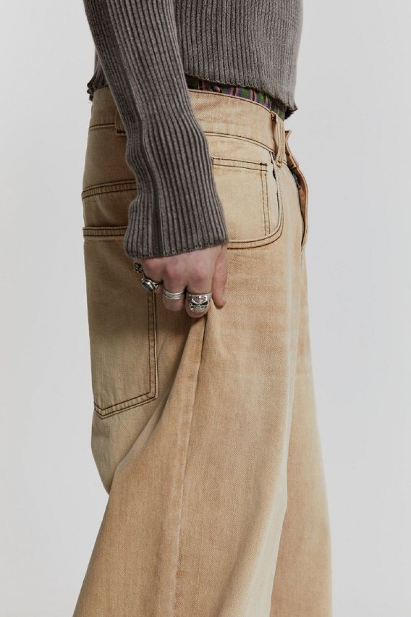 Jadedlondon Sand Colossus Baggy Jeans | JADLDN24388