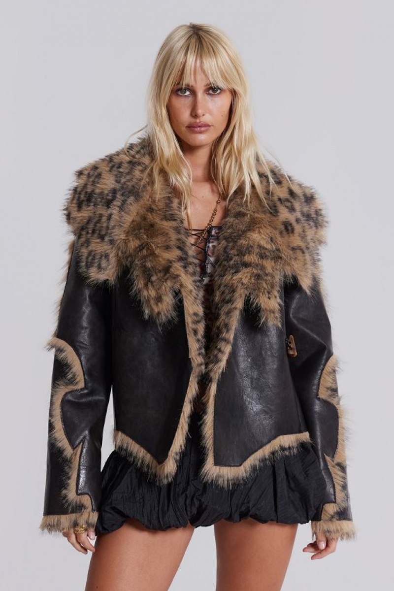 Jadedlondon Seone Faux Fur Jacket | JADLDN24193