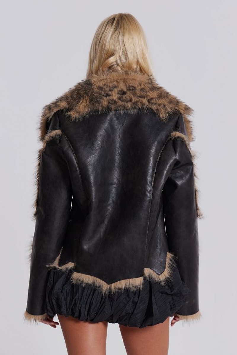 Jadedlondon Seone Faux Fur Jacket | JADLDN24193