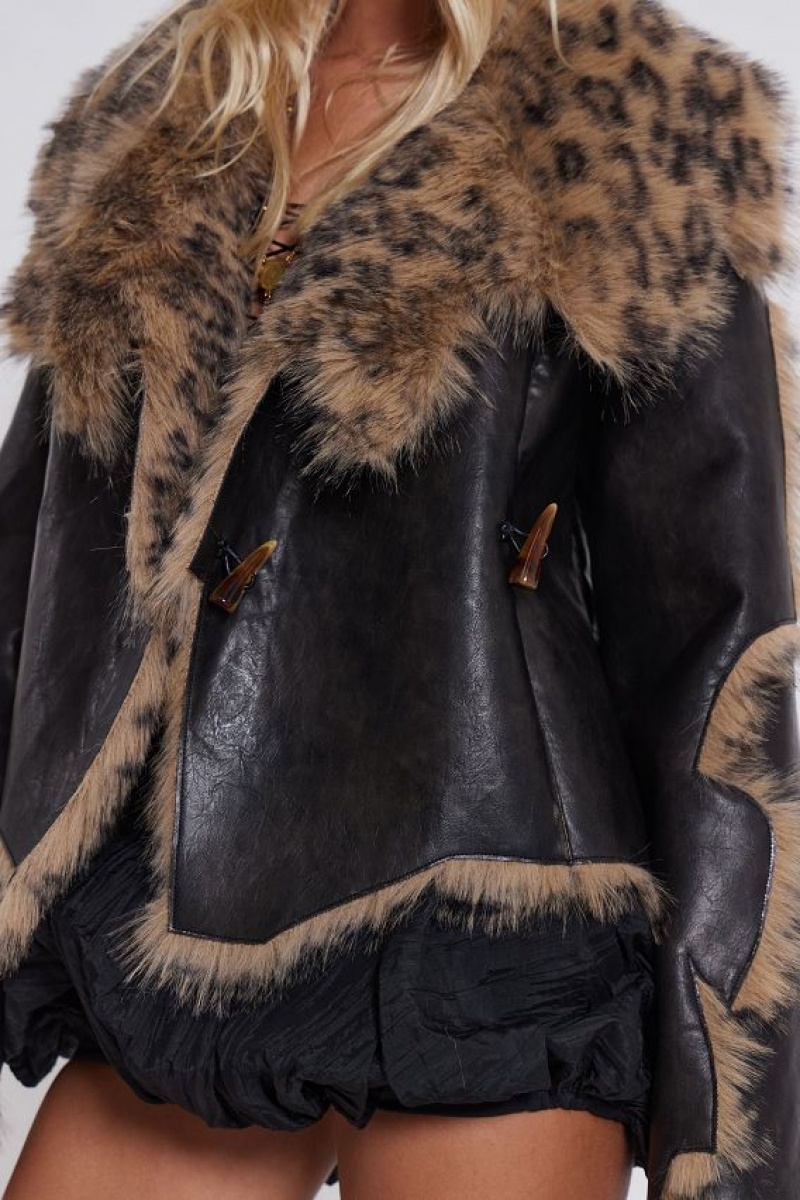 Jadedlondon Seone Faux Fur Jacket | JADLDN24193