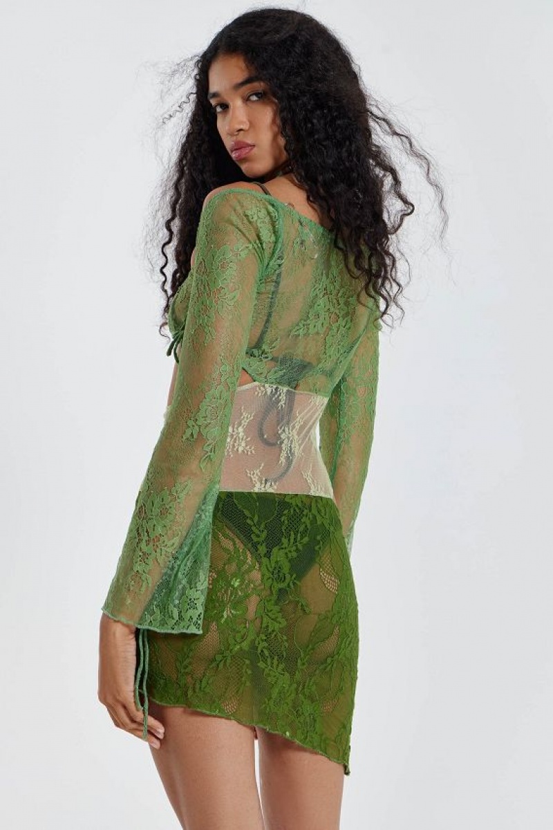 Jadedlondon Siren Mini Dress In Green | JADLDN23767