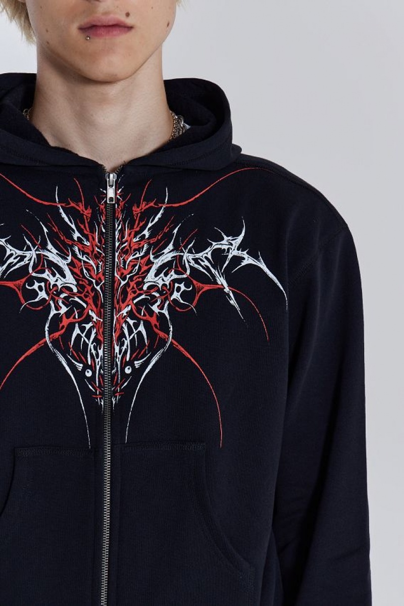 Jadedlondon Thorn Zip Hoodie | JADLDN24725