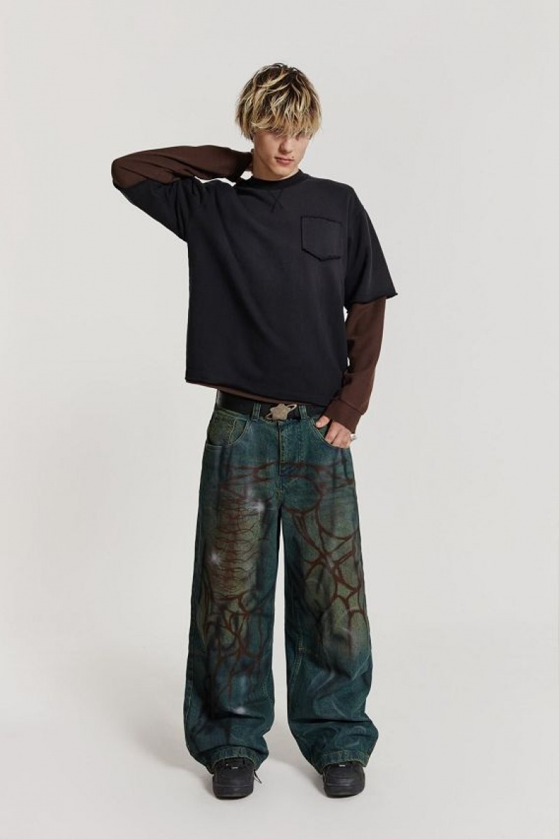 Jadedlondon Through The Trees Baggy Jeans | JADLDN24476