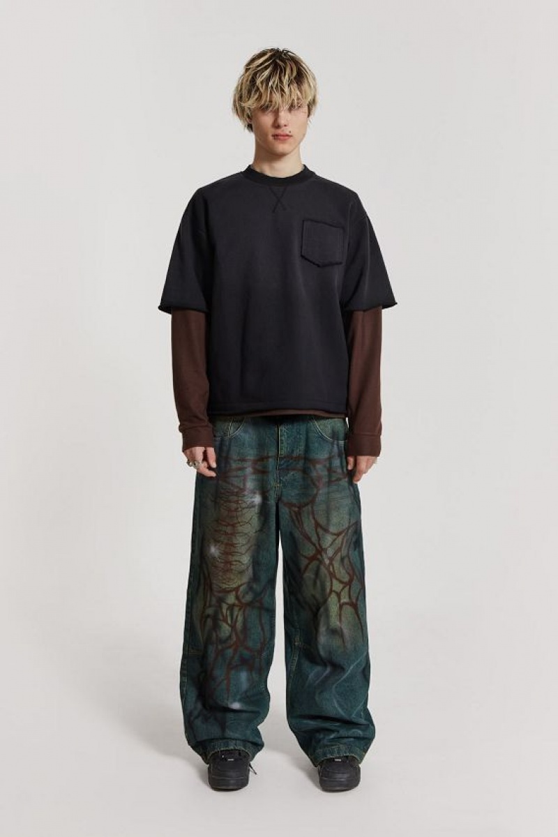 Jadedlondon Through The Trees Baggy Jeans | JADLDN24476