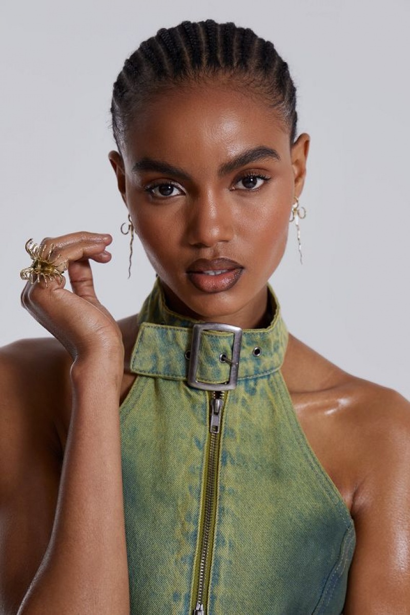 Jadedlondon Toxic Denim Top | JADLDN24015