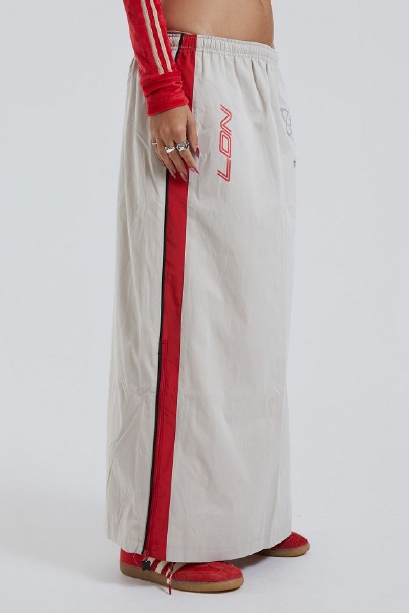 Jadedlondon Uptown Windbreaker Maxi Skirt | JADLDN24201