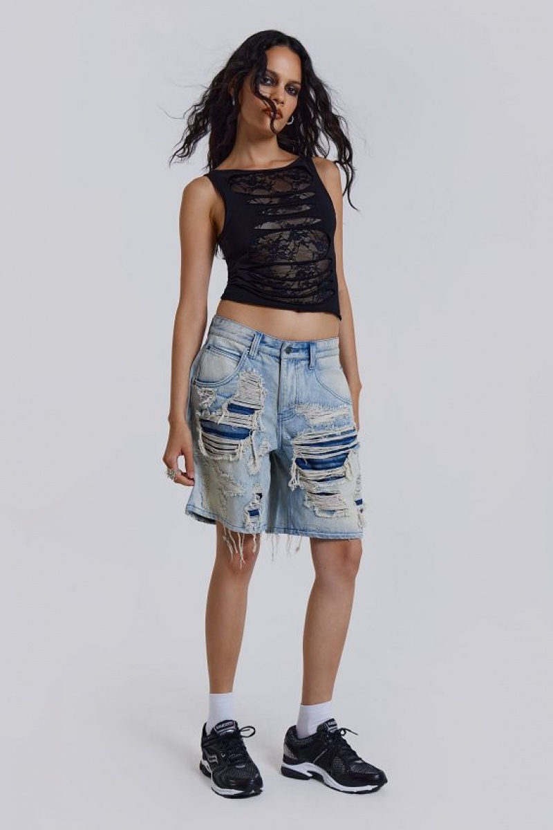 Jadedlondon Vault Denim Shorts | JADLDN24453