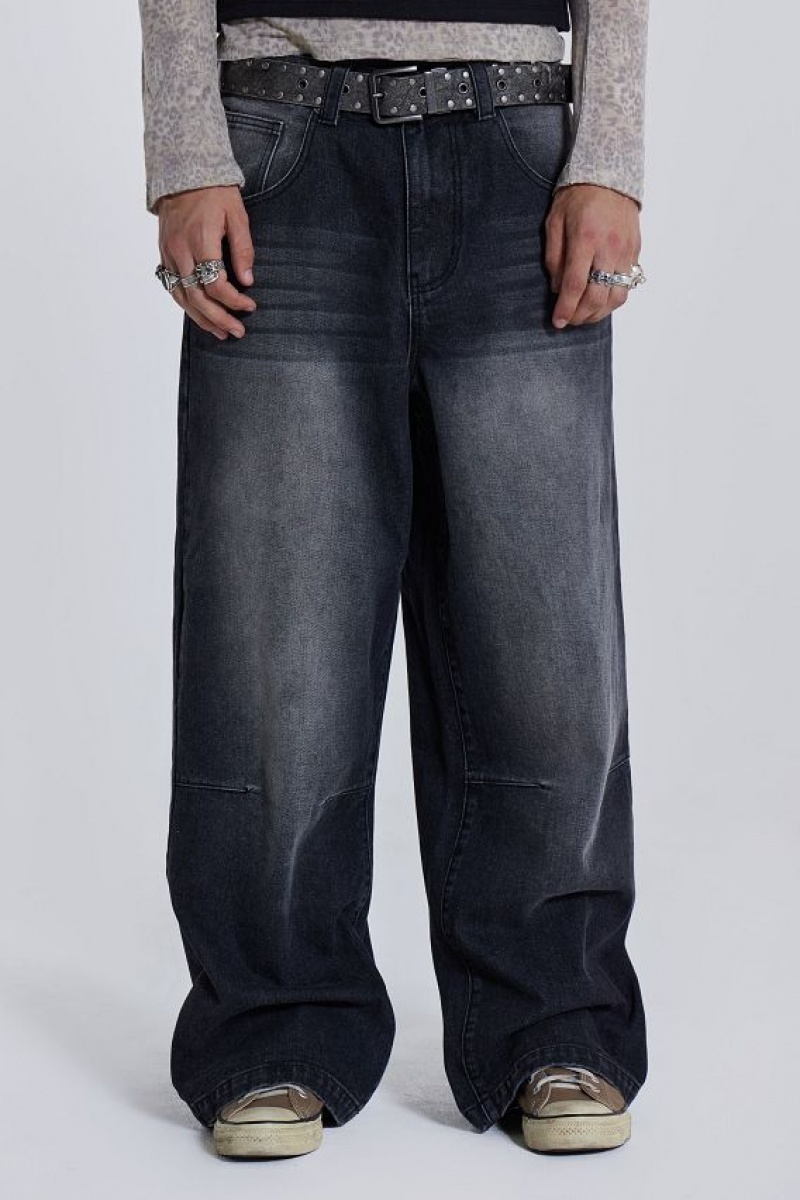 Jadedlondon Washed Black Colossus Jeans | JADLDN24411