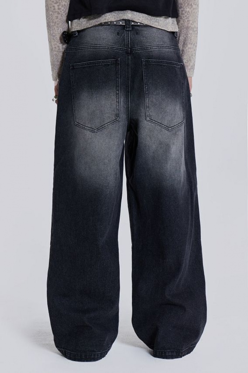 Jadedlondon Washed Black Colossus Jeans | JADLDN24411