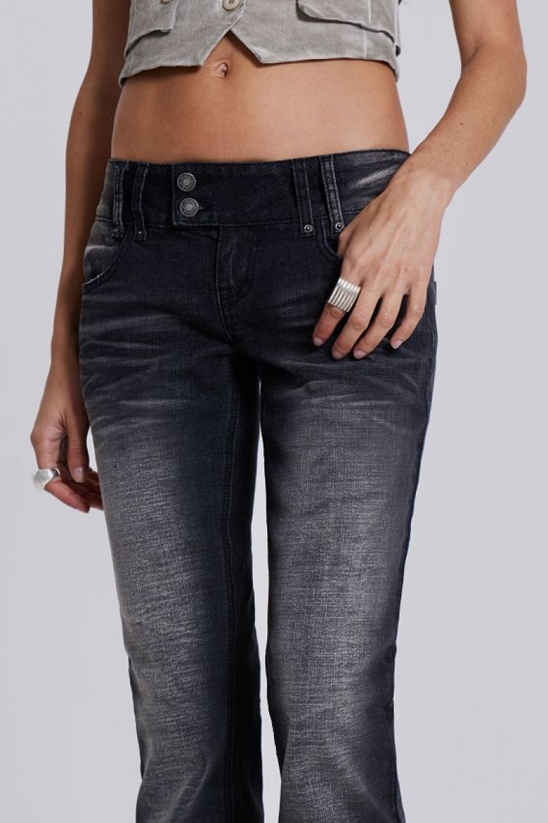 Jadedlondon Washed Black Thirteen Jeans | JADLDN24447