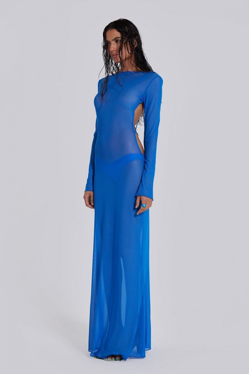 Jadedlondon Ziva Sheer Maxi Beach Dress | JADLDN23820